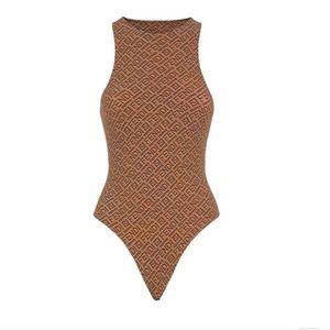 FENDI X SKIMS HIGH NECK BODY SUIT